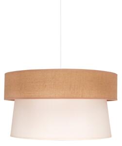 Duolla - Lampadario a sospensione con filo ETNIC 1xE27/40W/230V diametro 45 cm color crema/beige