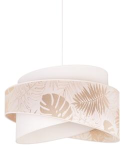 Duolla - Lampadario a sospensione con filo BROOKLYN 1xE27/40W/230V diametro 50 cm bianco/ottone