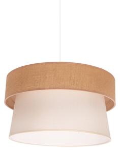 Duolla - Lampadario a sospensione con filo ETNIC 1xE27/40W/230V diametro 45 cm color crema/beige