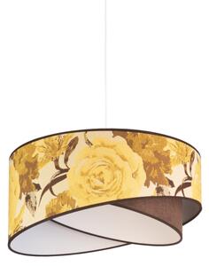 Duolla - Lampadario a sospensione con filo ROYAL 1xE27/40W/230V diametro 50 cm giallo
