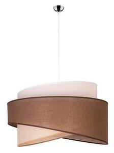 Duolla - Lampadario a sospensione con filo BROOKLYN 1xE27/40W/230V diametro 50 cm marrone/beige/bianco
