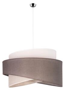 Duolla - Lampadario a sospensione con filo BROOKLYN 1xE27/40W/230V diametro 50 cm grigio/beige/bianco