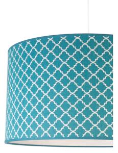 Duolla - Lampadario a sospensione con filo MAROKO 1xE27/40W/230V diametro 45 cm turchese/bianco