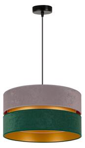 Duolla - Lampadario a sospensione con filo DUO 1xE27/15W/230V diametro 40 cm grigio/verde/oro