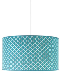Duolla - Lampadario a sospensione con filo MAROKO 1xE27/40W/230V diametro 45 cm turchese/bianco
