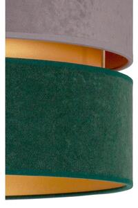 Duolla - Lampadario a sospensione con filo DUO 1xE27/15W/230V diametro 40 cm grigio/verde/oro
