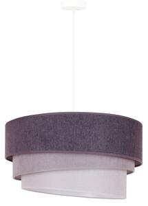 Duolla - Lampadario a sospensione con filo TRIO 1xE27/15W/230V diametro 45 cm antracite/grigio/bianco