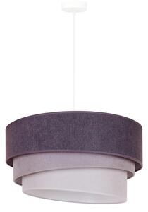 Duolla - Lampadario a sospensione con filo TRIO 1xE27/15W/230V diametro 45 cm antracite/grigio/bianco