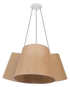 Duolla - Lampadario a sospensione con filo ROSSA 3xE27/15W/230V diametro 75 cm marrone