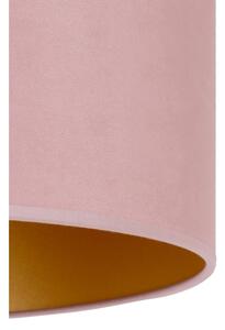 Duolla - Plafoniera ROLLER 1xE27/15W/230V diametro 40 cm rosa/oro