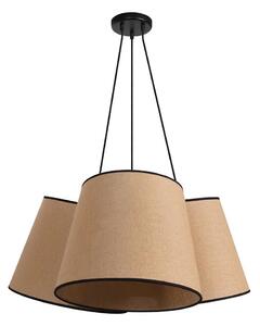 Duolla - Lampadario a sospensione con filo ROSSA 3xE27/15W/230V diametro 75 cm marrone/nero