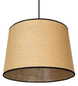 Duolla - Lampadario a sospensione con filo CONE 1xE27/15W/230V diametro 40 cm marrone/nero