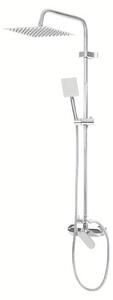 Rubinetto per doccia - Set per doccia - Rubinetto per doccia con attacco - Doccia a pioggia - Doccetta manuale - Funzione 2-in-1