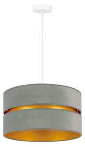 Duolla - Lampadario a sospensione con filo DUO 1xE27/15W/230V diametro 40 cm luce verde/oro