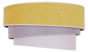 Duolla - Plafoniera TRIO 1xE27/15W/230V diametro 45 cm giallo/grigio/bianco