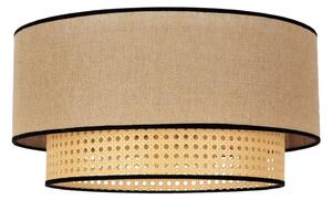 Duolla - Plafoniera BOHO 1xE27/15W/230V diametro 45 cm beige/rattan