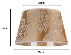 Duolla - Paralume per lampada da tavolo CONE M E27 diametro 28 cm oro