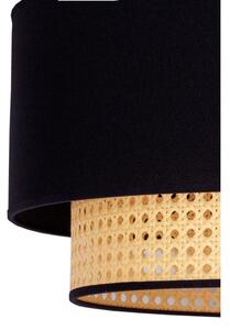 Duolla - Lampadario a sospensione con filo BOHO 1xE27/15W/230V diametro 45 cm nero/rattan