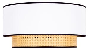 Duolla - Plafoniera BOHO 1xE27/15W/230V diametro 45 cm bianco/rattan
