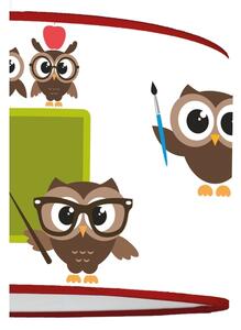 Duolla - Lampadario a sospensione per bambini OWLS MULTI 1xE27/15W/230V diametro 35 cm
