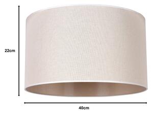 Duolla - Paralume ROLLER E27 diametro 40 cm beige