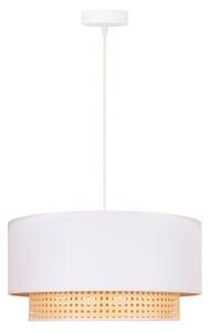 Duolla - Lampadario su filo BOHO 1xE27/15W/230V d. 45 cm cremoso/rattan