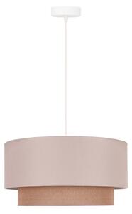 Duolla - Lampadario a sospensione con filo BOHO 1xE27/15W/230V diametro 45 cm beige/marrone