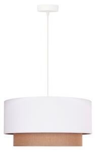 Duolla - Lampadario a sospensione con filo BOHO 1xE27/15W/230V diametro 45 cm bianco/marrone