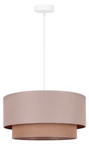 Duolla - Lampadario a sospensione con filo BOHO 1xE27/15W/230V diametro 45 cm beige/marrone