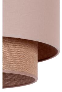 Duolla - Lampadario a sospensione con filo BOHO 1xE27/15W/230V diametro 45 cm beige/marrone