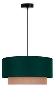 Duolla - Lampadario a sospensione con filo BOHO 1xE27/15W/230V diametro 45 cm verde/marrone