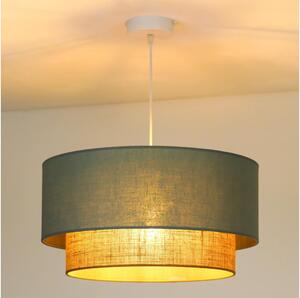 Duolla - Lampadario a sospensione con filo BOHO 1xE27/15W/230V diametro 45 cm verde/marrone