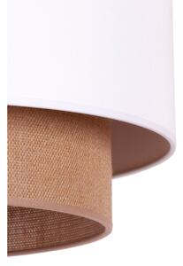 Duolla - Lampadario a sospensione con filo BOHO 1xE27/15W/230V diametro 45 cm bianco/marrone