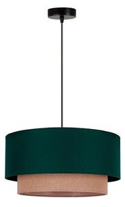 Duolla - Lampadario a sospensione con filo BOHO 1xE27/15W/230V diametro 45 cm verde/marrone