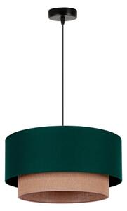 Duolla - Lampadario a sospensione con filo BOHO 1xE27/15W/230V diametro 45 cm verde/marrone