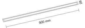 Shilo 1950 - Faretto da incasso LED HANAWA LED/9W/230V 3000K CRI 90 nero