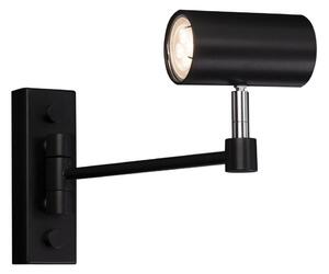 Shilo 2209 - Lampada da muro FUSSA 1xGU10/15W/230V nera