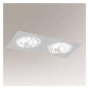Shilo 7328 - Lampada da incasso KOMORO 2xGU10/15W/230V bianca