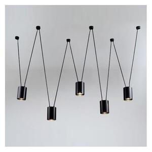 Shilo 9023 - Lampadario a sospensione con filo VIWIN 5xGU10/15W/230V ragno nero