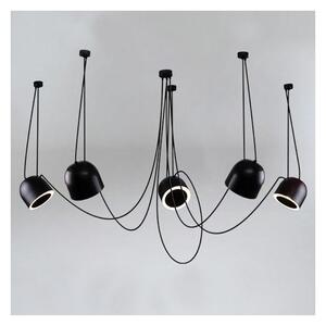 Shilo 9038 - Lampadario a sospensione con filo DOHAR 5xE14/15W/230V ragno nero