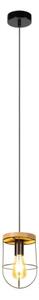 Spot-Light 184159104 - Lampadario a sospensione con filo NETUNO 1xE27/60W/230V quercia