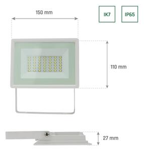 Riflettore LED da esterno NOCTIS LUX 3 LED/30W/230V 3000K IP65 bianco
