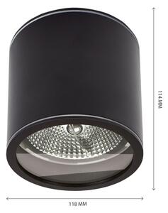 Luce Spot da bagno CHLOE AR111 1xGU10/15W/230V IP44 arrotondato nero