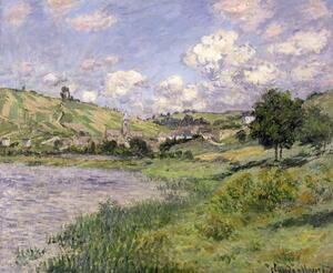 Claude Monet - Stampa artistica Landscape Vetheuil 1879, (40 x 35 cm)