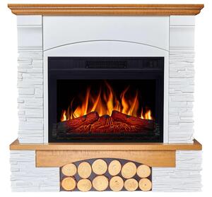 Camino elettrico ArtiFlame Roxwell AF23S, finitura noce