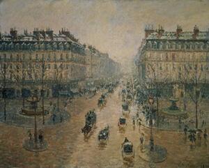 Camille Pissarro - Stampa artistica Avenue de L'Opera Paris 1898, (40 x 30 cm)