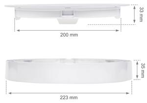Lampada LED da incasso ALGINE 2in1 LED/18W/230V 3000K