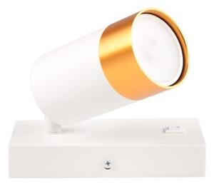 Faretto da parete 1xGU10/35W/230V bianco/oro