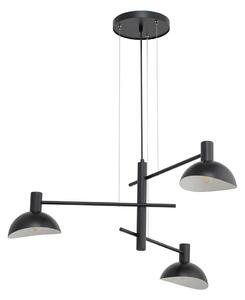 Lampadario a sospensione con filo ARTIS 3xE14/40W/230V nero
