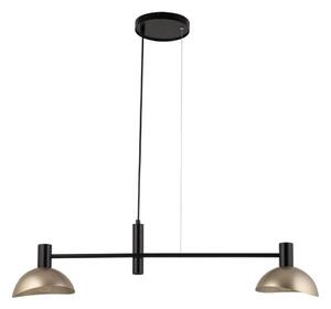 Lampadario a sospensione con filo ARTIS 2xE14/40W/230V nero/oro